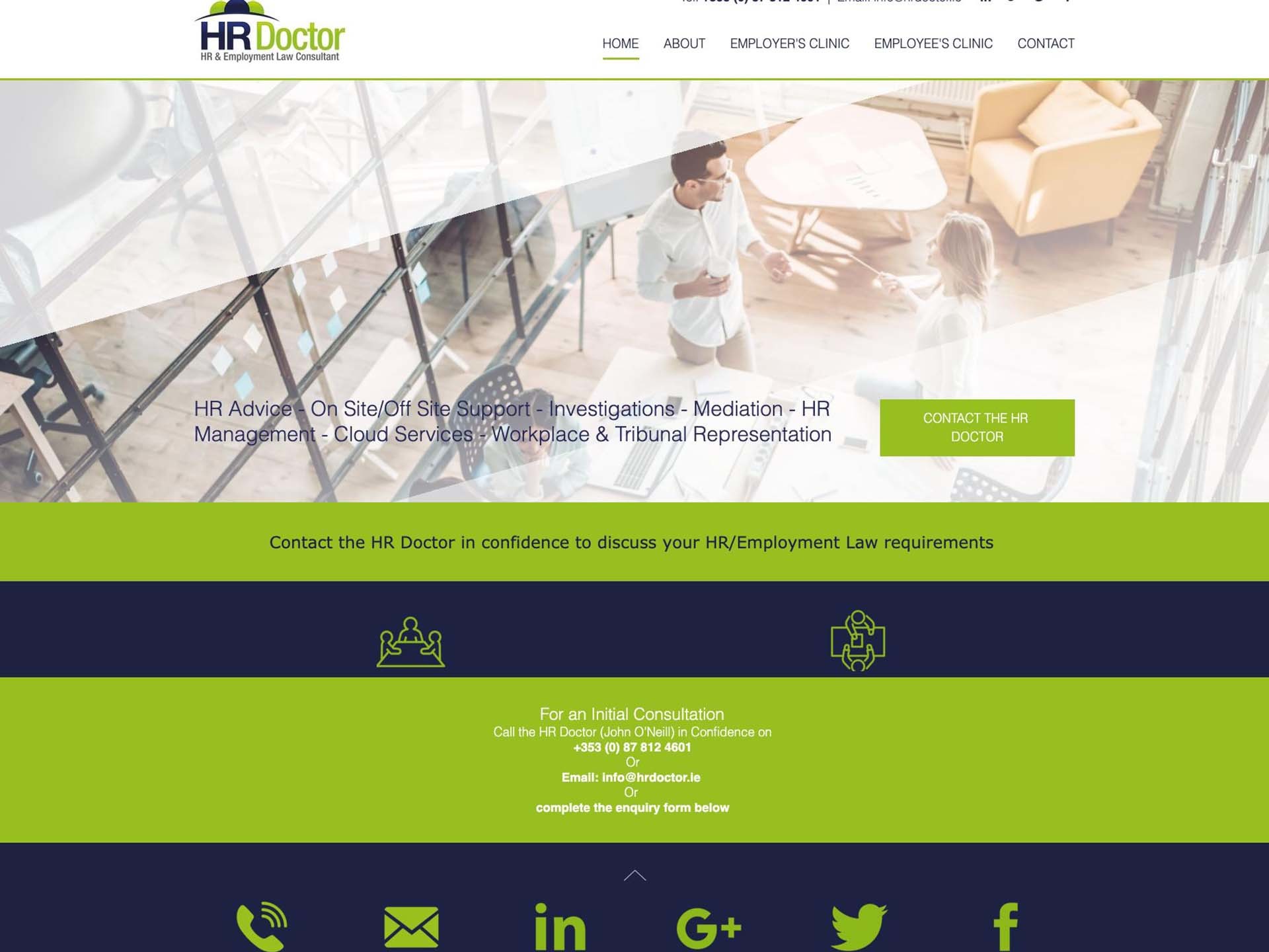 The HR Doctor website created by it'seeze Dublin